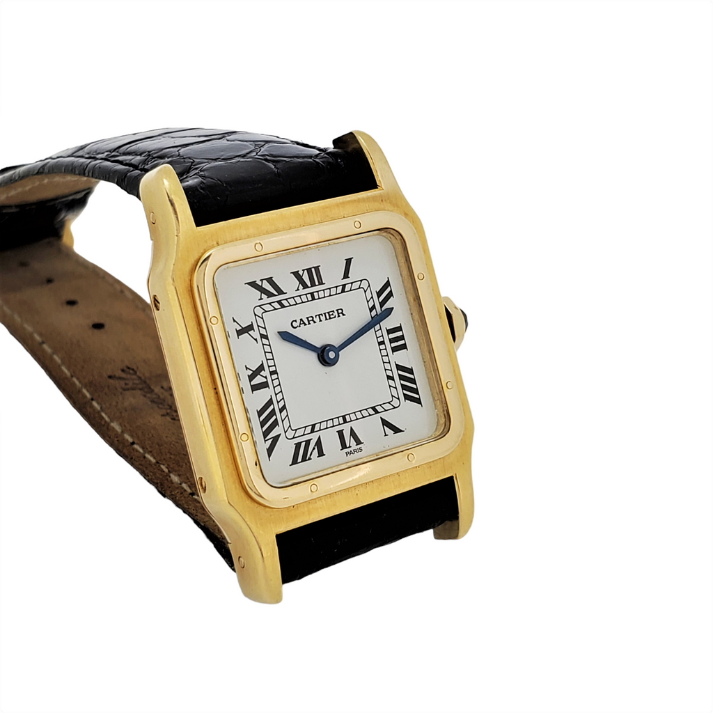 Cartier Paris Vintage Santos Dumont, Mens Large size, 26 x 39 x 6mm; Circa 1973-1980