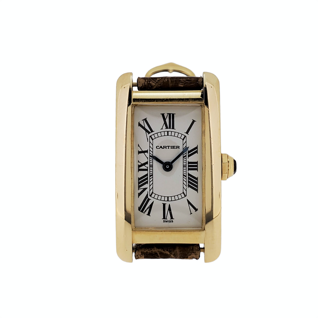 Cartier Tank Americane  MM Unisex 18K ; Discontinued. Circa 1990's