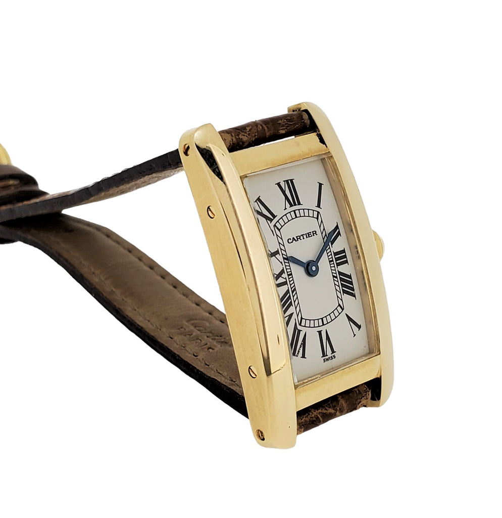 Cartier Tank Americane  MM Unisex 18K ; Discontinued. Circa 1990's
