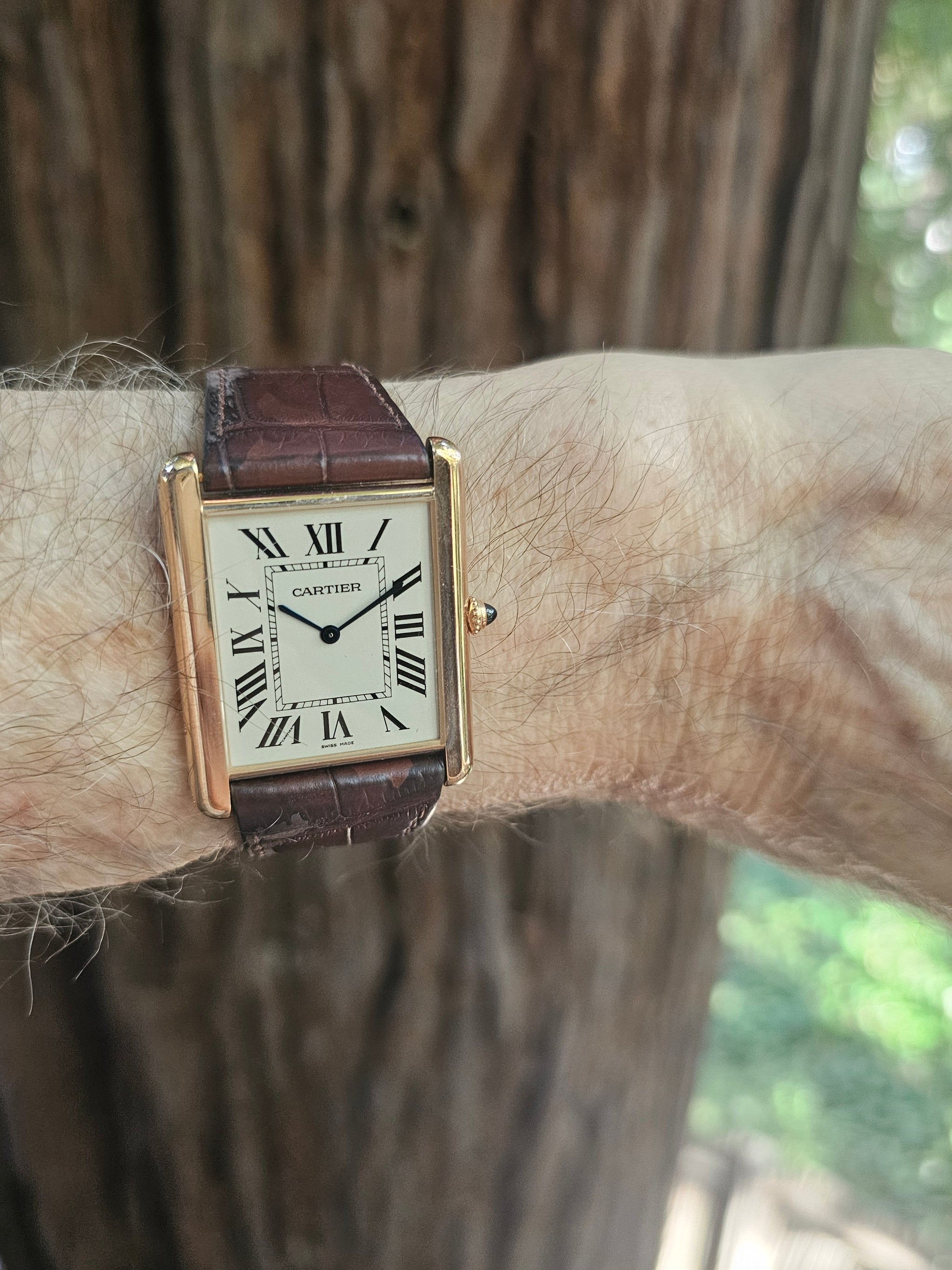 Cartier Tank Louie XL Grand Rose Gold Tank Watch, Circa 2016