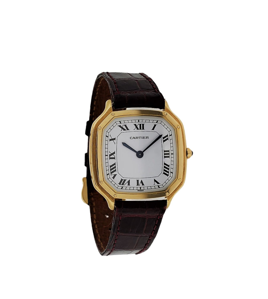 Vintage Cartier Trianon Santos Extra Thin, Large size, Circa 1978-1980