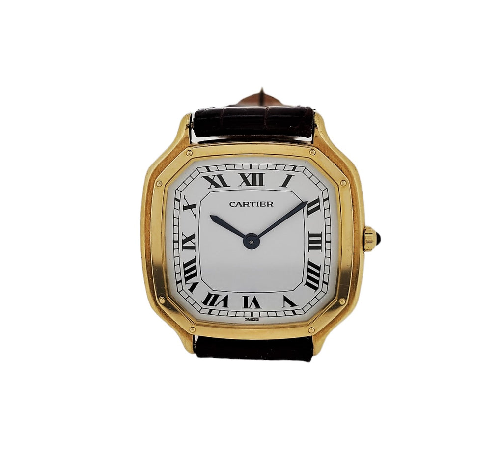 Vintage Cartier Trianon Santos Extra Thin, Large size, Circa 1978-1980