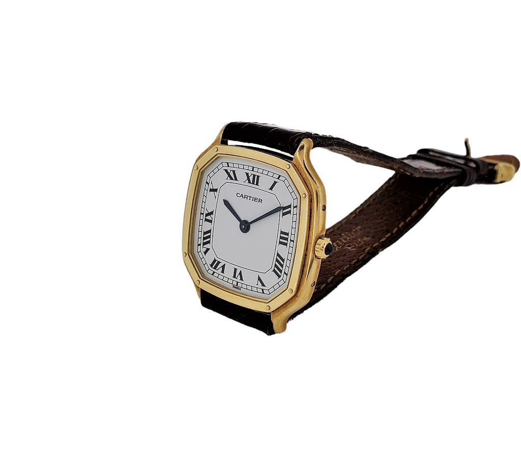 Vintage Cartier Trianon Santos Extra Thin, Large size, Circa 1978-1980