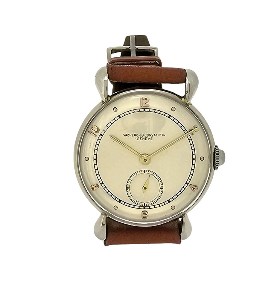 Vacheron Constatin 5387A Stainless Steel Tear Drop Lugs Watch-Unisex- Circa 1940's