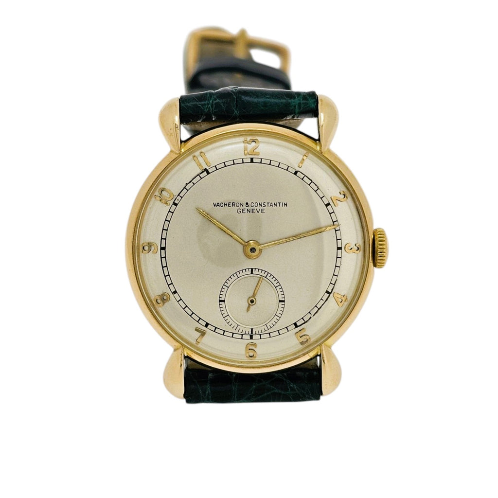 Vacheron Constatin 4126J 14K yellow gold 30mm Tear Drop Lugs; Circa 1940's