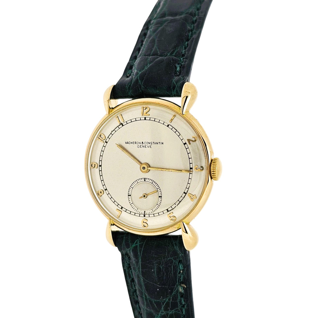 Vacheron Constatin 4126J 14K yellow gold 30mm Tear Drop Lugs; Circa 1940's