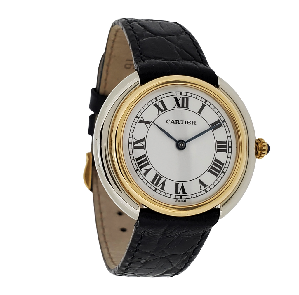 Cartier Paris Vendome 2-Tone Large Watch34mm Manual wind ,Circa 1973-1976