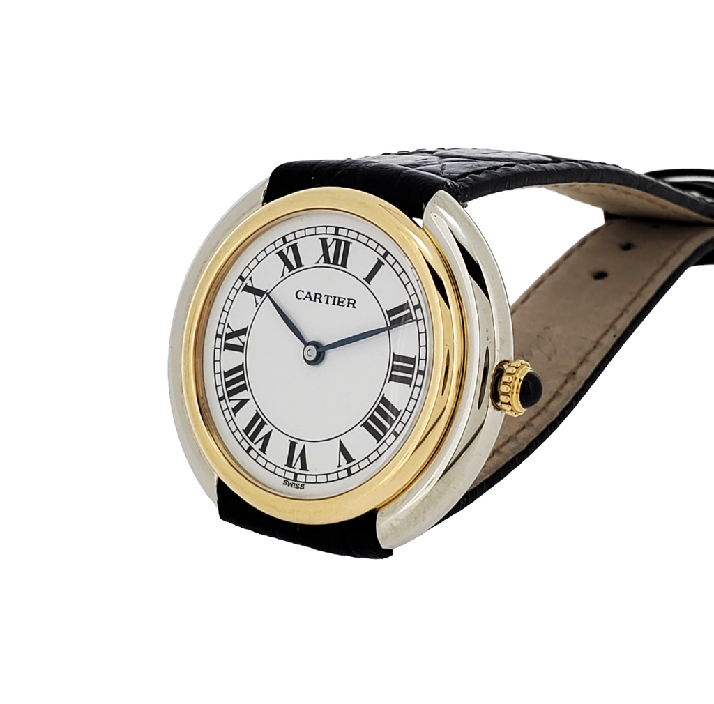 Cartier Paris Vendome LC 2-Tone Large Watch 34mm Manual wind ,Circa 1973-1976