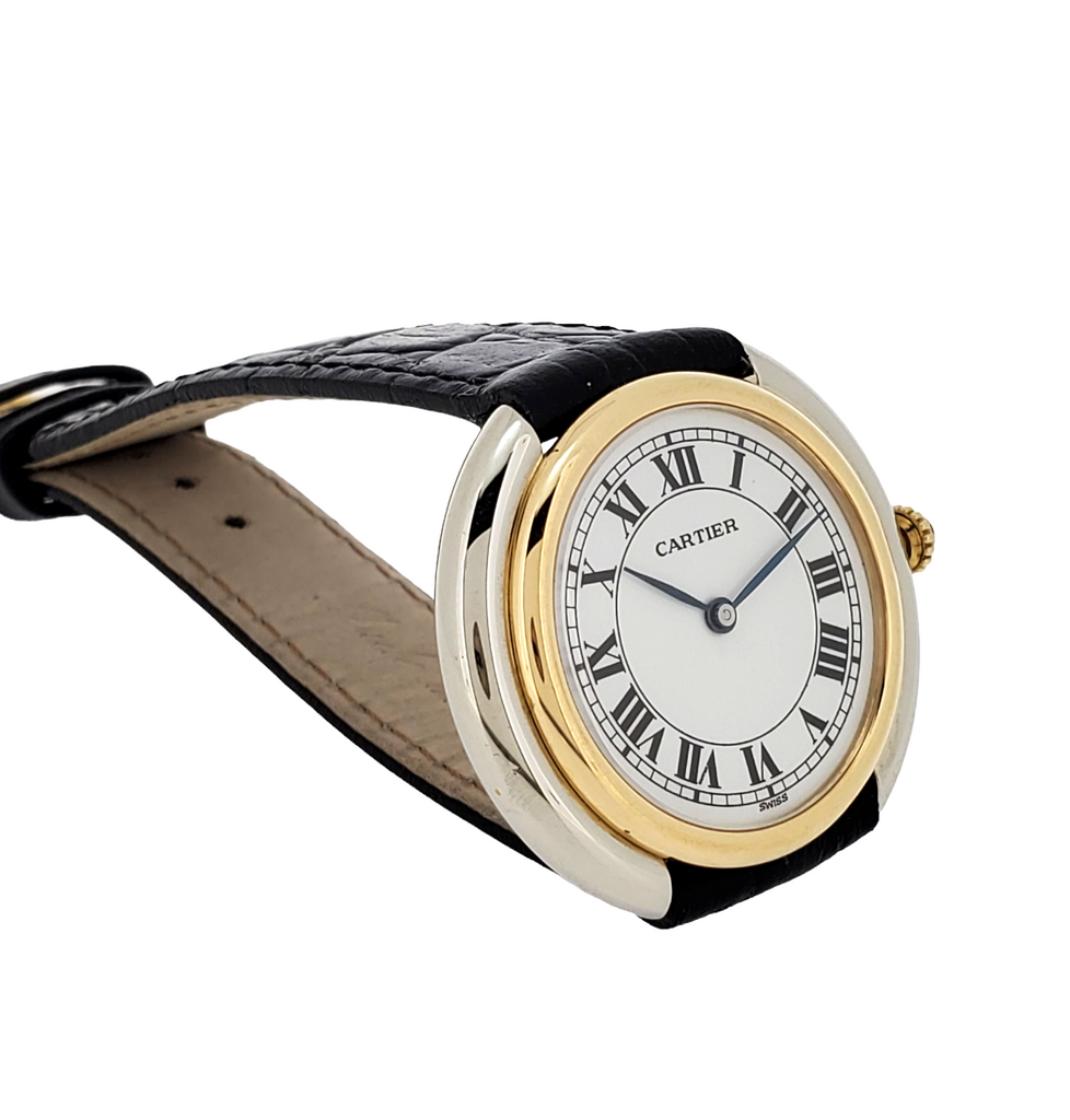 Cartier Paris Vendome LC 2-Tone Large Watch 34mm Manual wind ,Circa 1973-1976