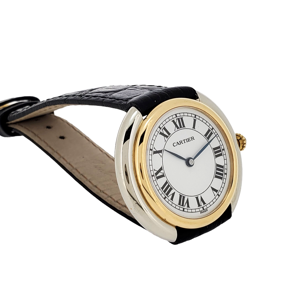 Cartier Paris Vendome 2-Tone Large Watch34mm Manual wind ,Circa 1973-1976