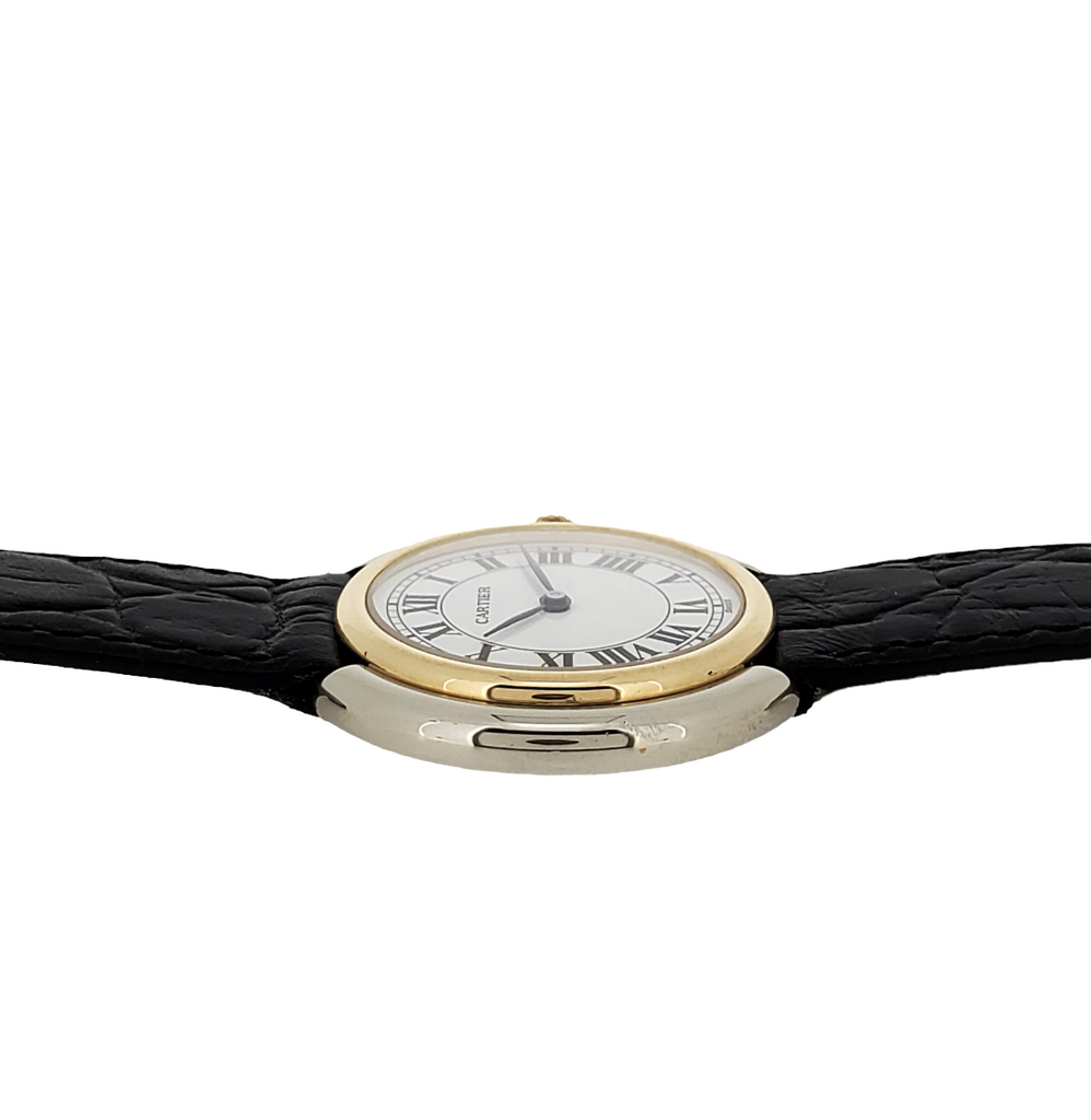 Cartier Paris Vendome LC 2-Tone Large Watch 34mm Manual wind ,Circa 1973-1976