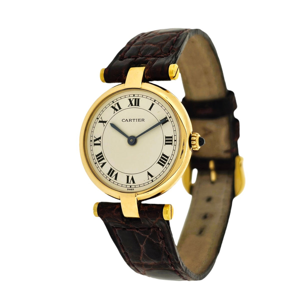 Carter Paris Vendome LC Watch pm Small,  18K yellow gold. Ref. W15042.  Cirica 1980'S