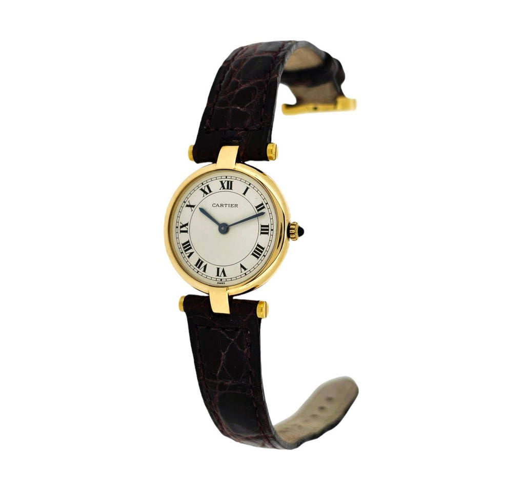 Carter Paris Vendome LC Watch pm Small,  18K yellow gold. Ref. W15042.  Cirica 1980'S