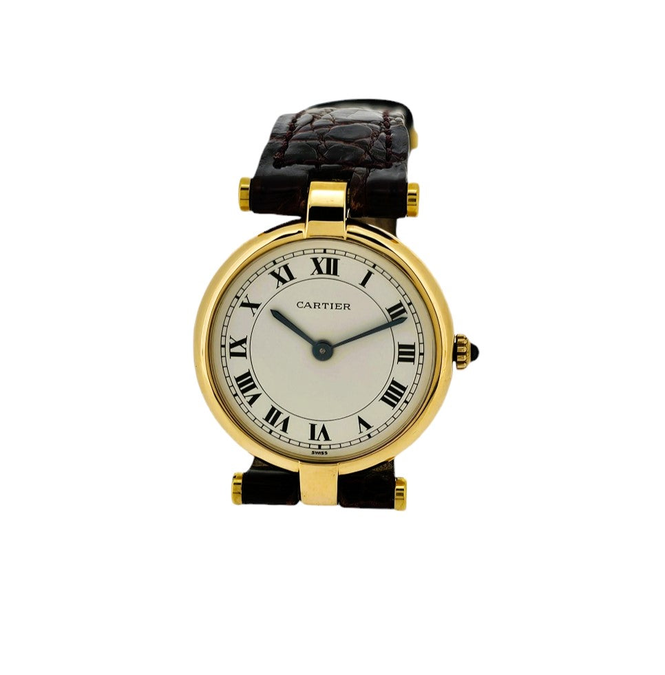 Carter Paris Vendome LC Watch pm Small,  18K yellow gold. Ref. W15042.  Cirica 1980'S