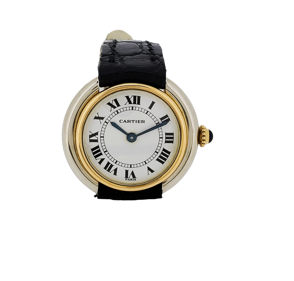 Cartier Paris Vendome  Small 2-Tone Watch26mm Manual wind ,Circa 1973-1976