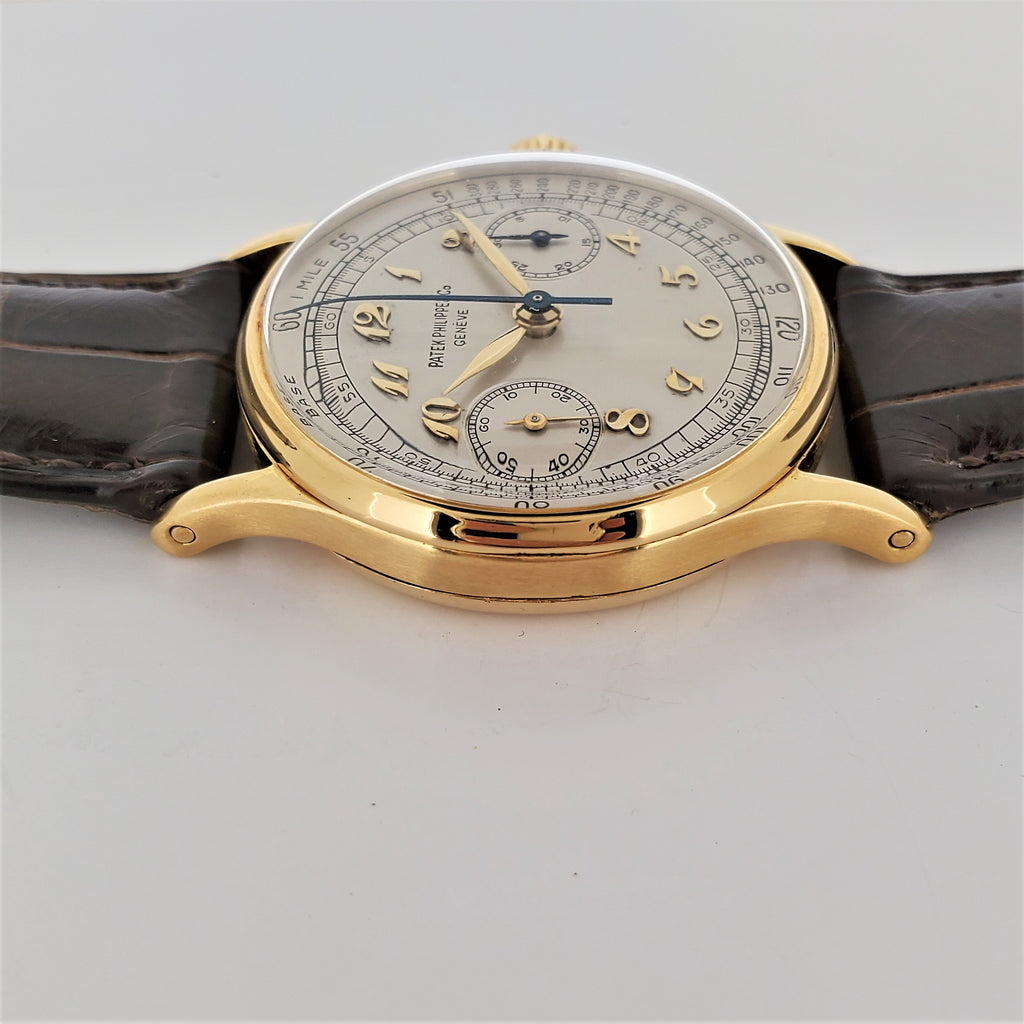 Patek Philippe 130J Original Breguet Dial Chronograph Watch circa 1944