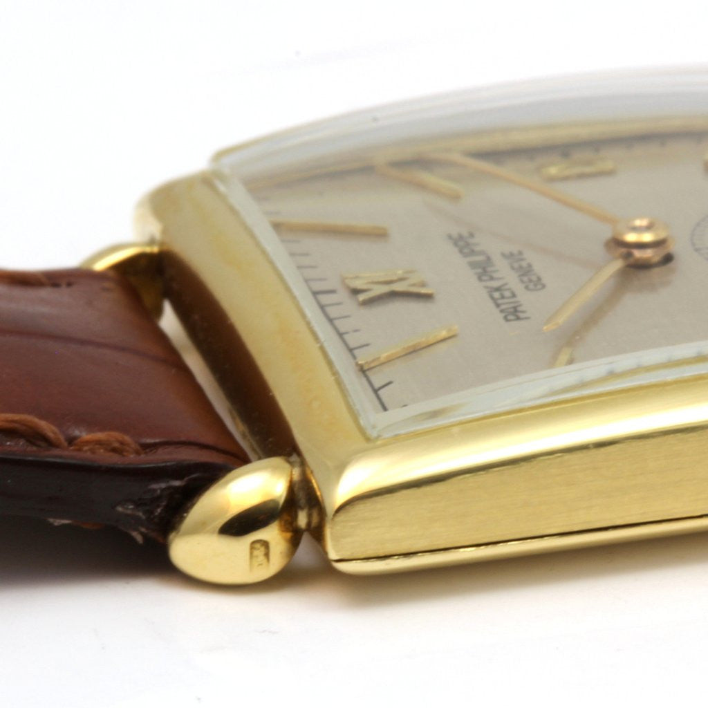 Patek Philippe 1432J Vintage Square Shape Art Deco Unisex Watch With Tear Drop Lugs Circa 1944