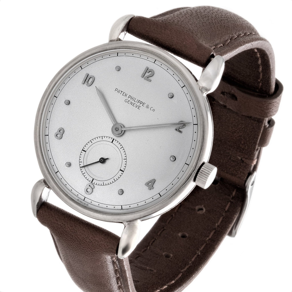 Patek Philippe 1473A Vintage Stainless Steel Calatrava Watch Tear Drop Lugs, Circa 1941