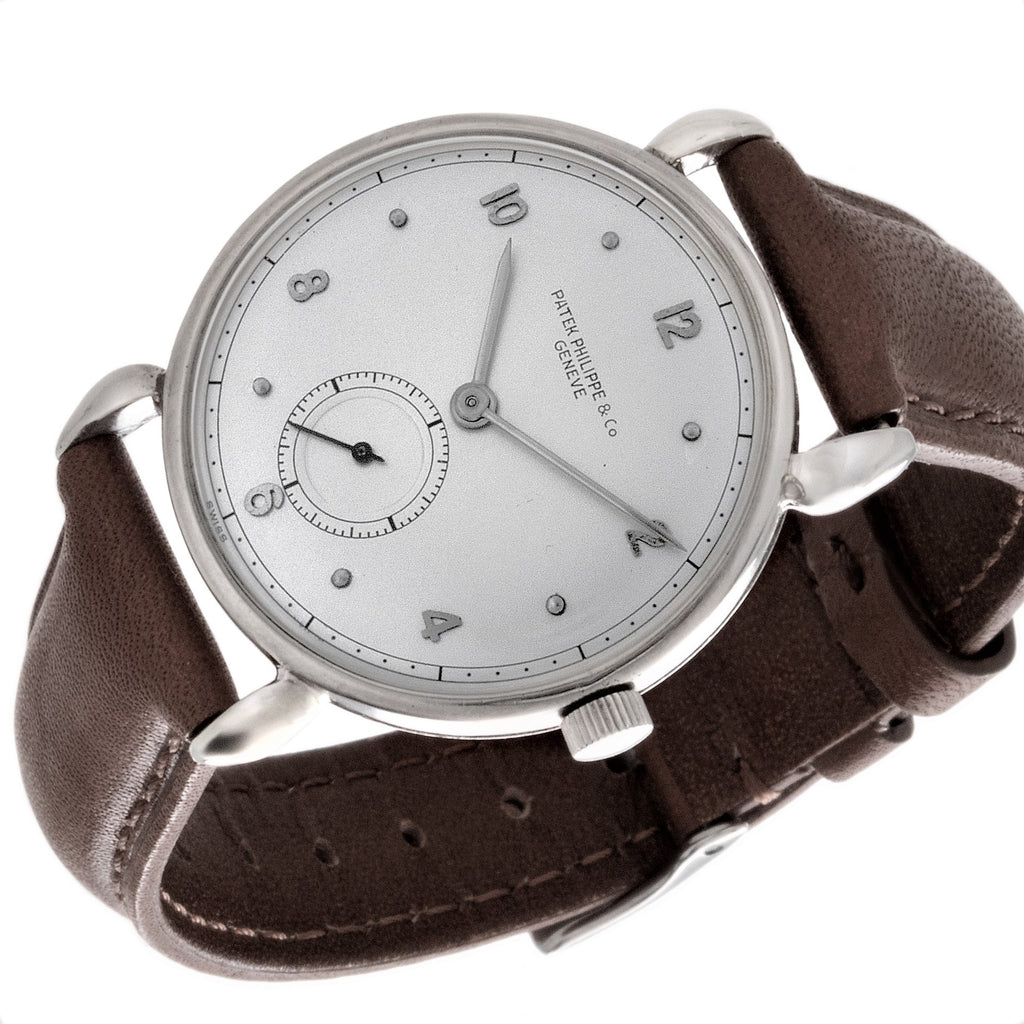 Patek Philippe 1473A Vintage Stainless Steel Calatrava Watch Tear Drop Lugs, Circa 1941