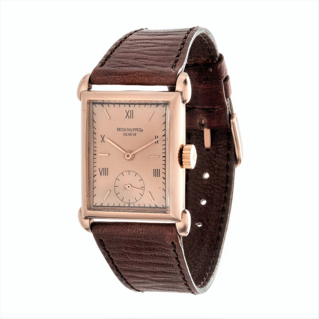 Patek Philippe 1530R Rectangular Tear Drop Lug Watch