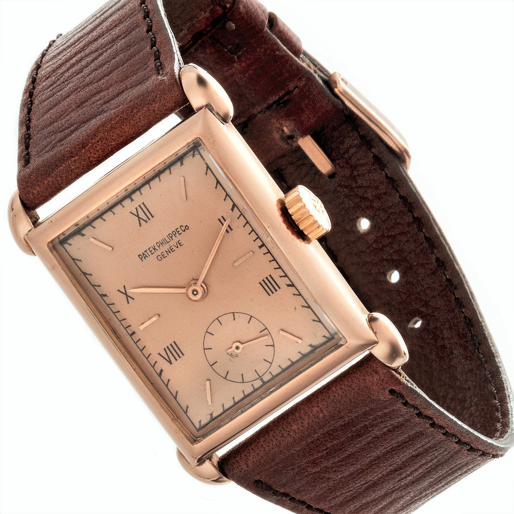 Patek Philippe 1530R Rectangular Tear Drop Lug Watch