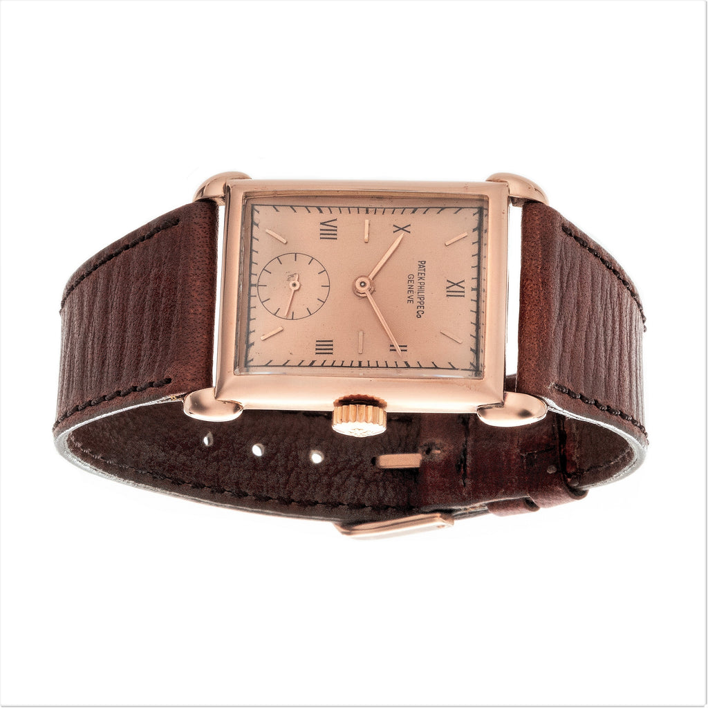 Patek Philippe 1530R Rectangular Tear Drop Lug Watch