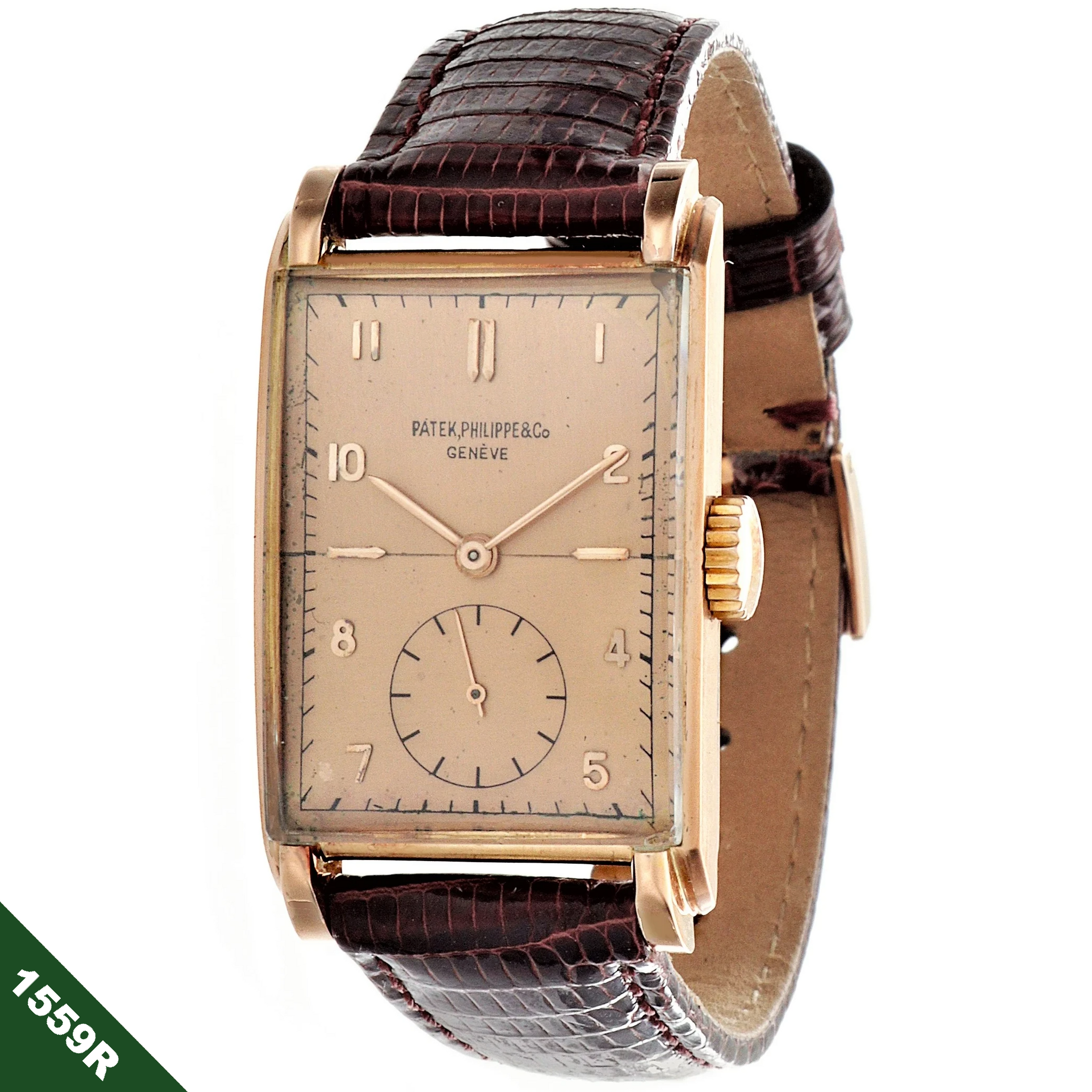 Patek Philippe 1559R, Rose Gold, Original Certificate Not Polished