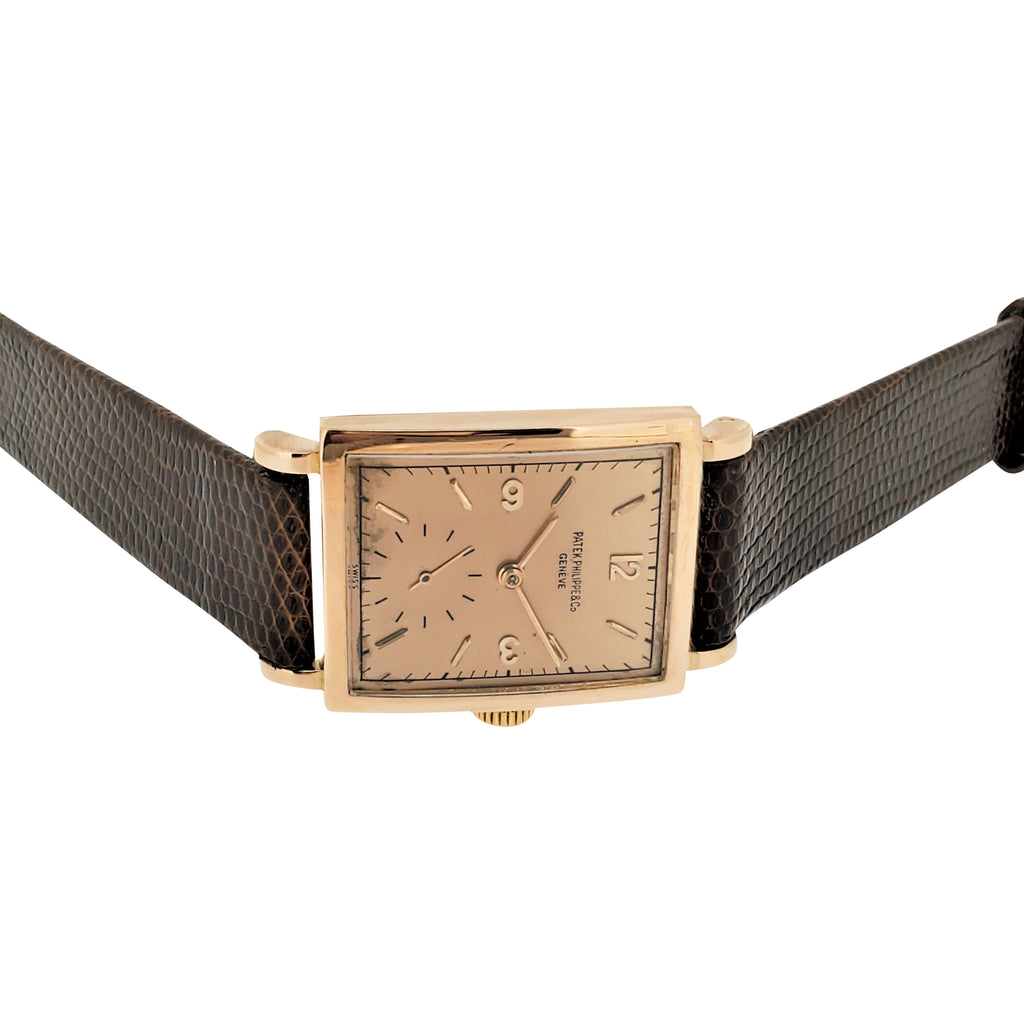 Patek Philippe 1564R Large Rectangular Pink On Pink Watch circa 1944