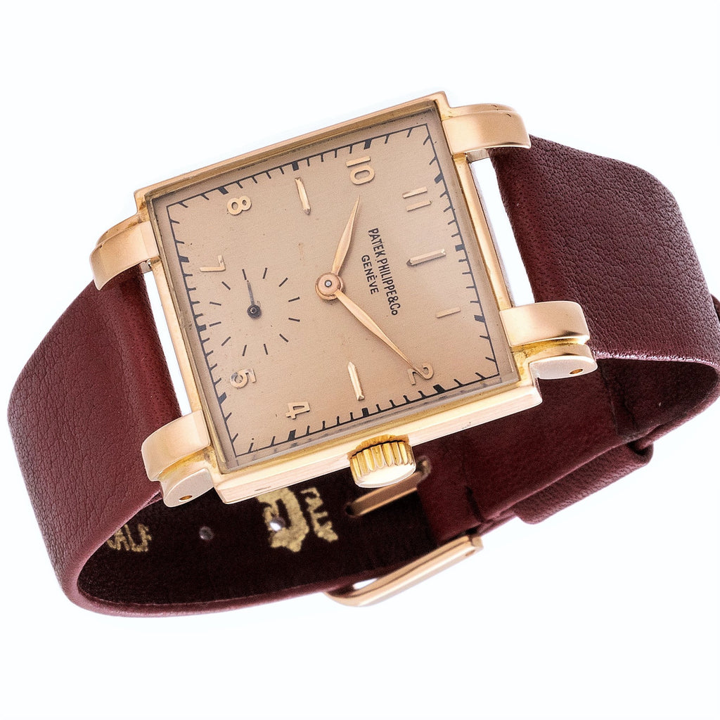 Patek Philippe 1566R Vintage Square Rose Gold Unisex Watch Circa 1947