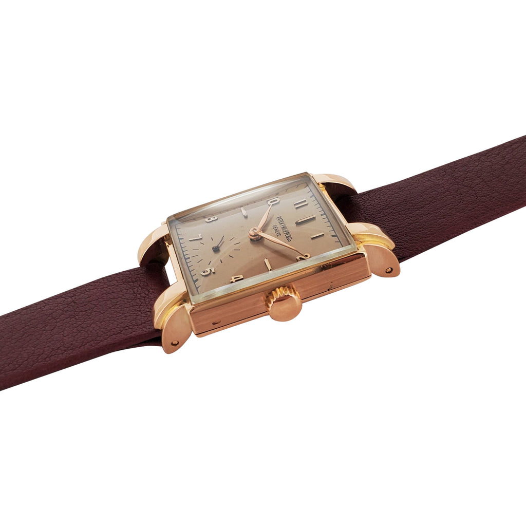 Patek Philippe 1566R Vintage Square Rose Gold Unisex Watch Circa 1947