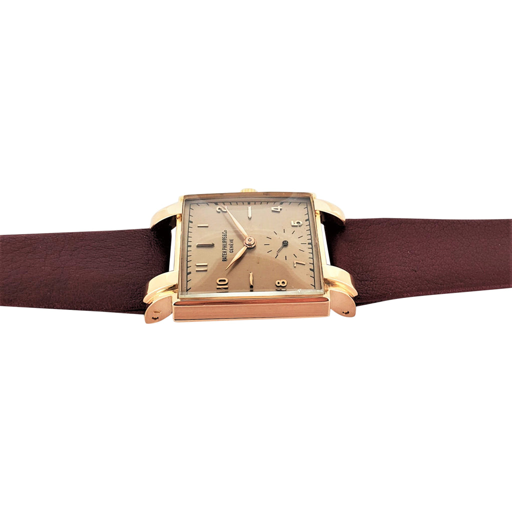 Patek Philippe 1566R Vintage Square Rose Gold Unisex Watch Circa 1947