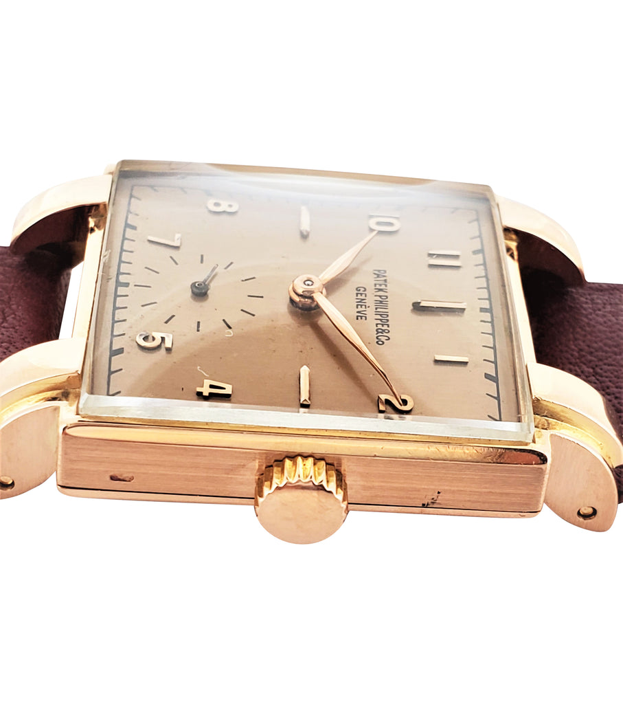 Patek Philippe 1566R Vintage Square Rose Gold Unisex Watch Circa 1947