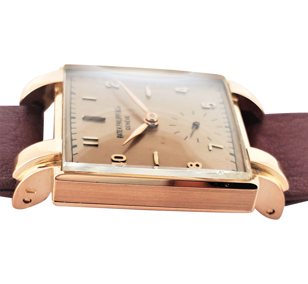 Patek Philippe 1566R Vintage Square Rose Gold Unisex Watch Circa 1947