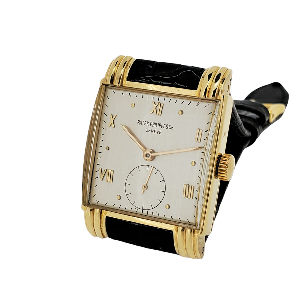 Patek Philippe 1567J Vintage Square Watch with Fluted Lugs, Circa 1943