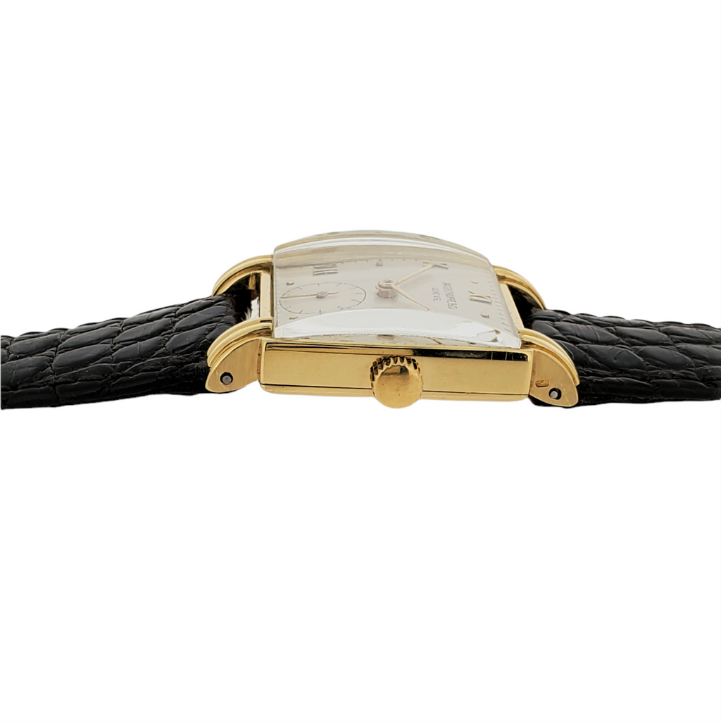 Patek Philippe 1567J Vintage Square Watch with Fluted Lugs, Circa 1943