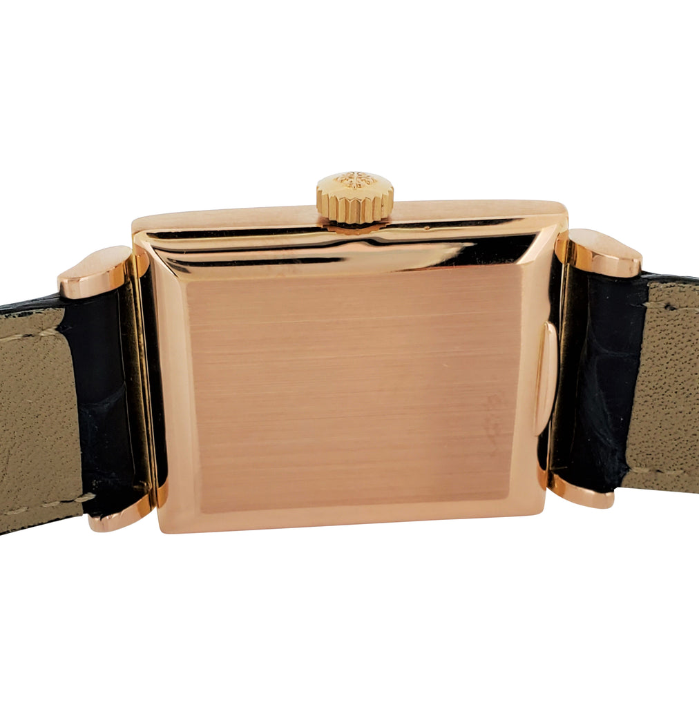 Patek Philippe 1577R Vintage Rectangular Rose gold Watch Circa 1949