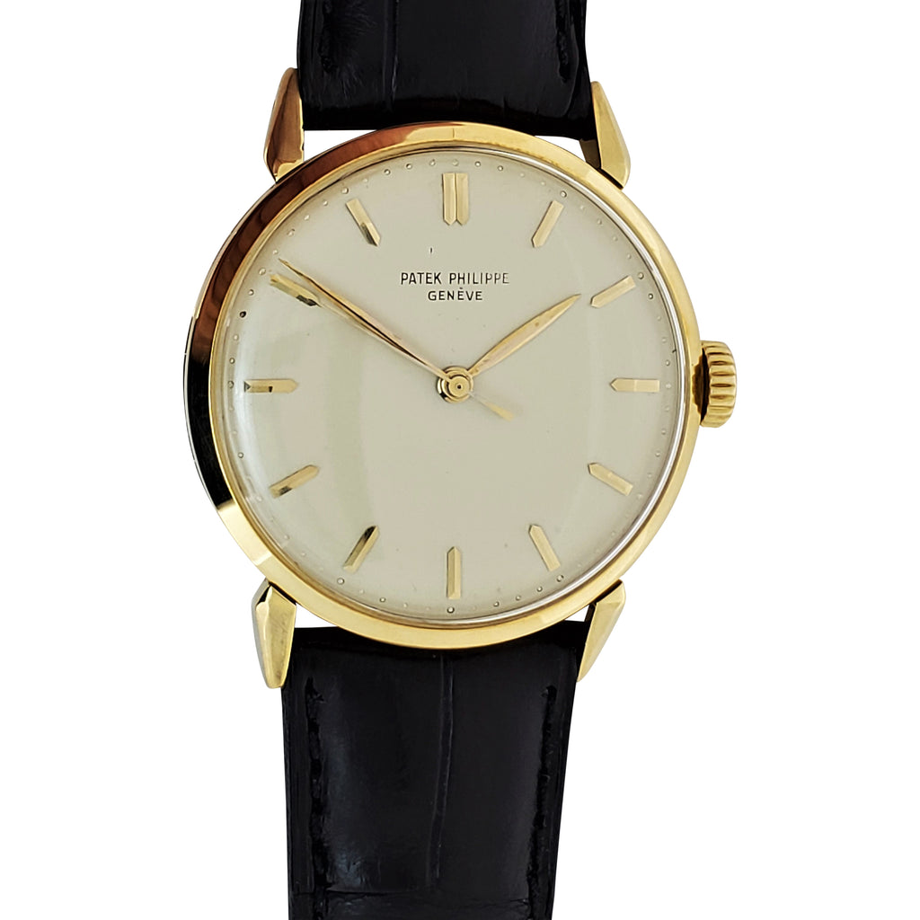 Patek Philippe 1578J Vintage Calatrava Watch 36mm with "Spider Lugs" Circa 1956