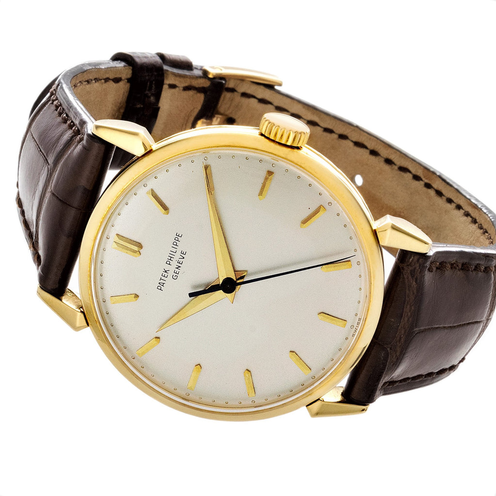 Patek Philippe 1578J Vintage Calatrava Watch with "spider Lugs" Circa 1955