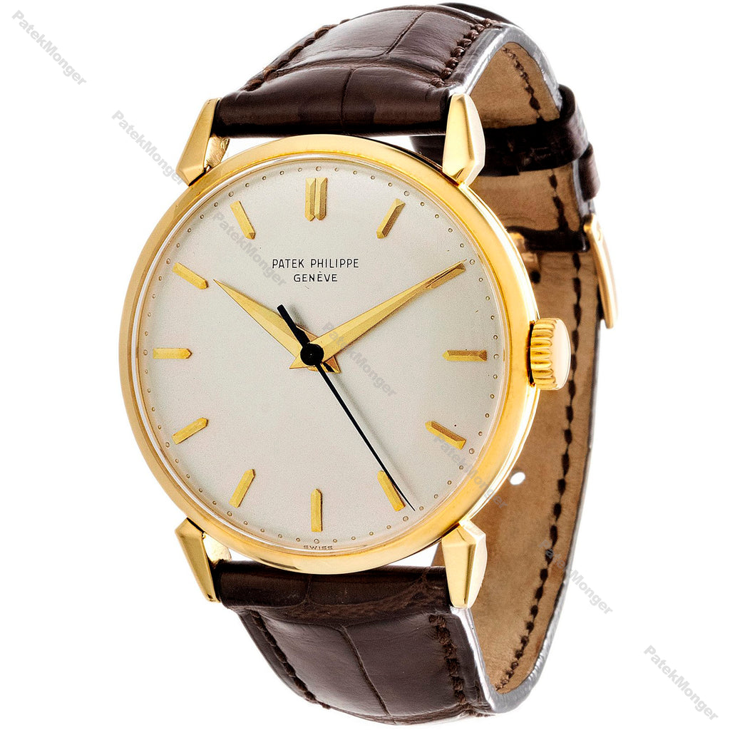 Patek Philippe 1578J Vintage Calatrava Watch with "spider Lugs" Circa 1955