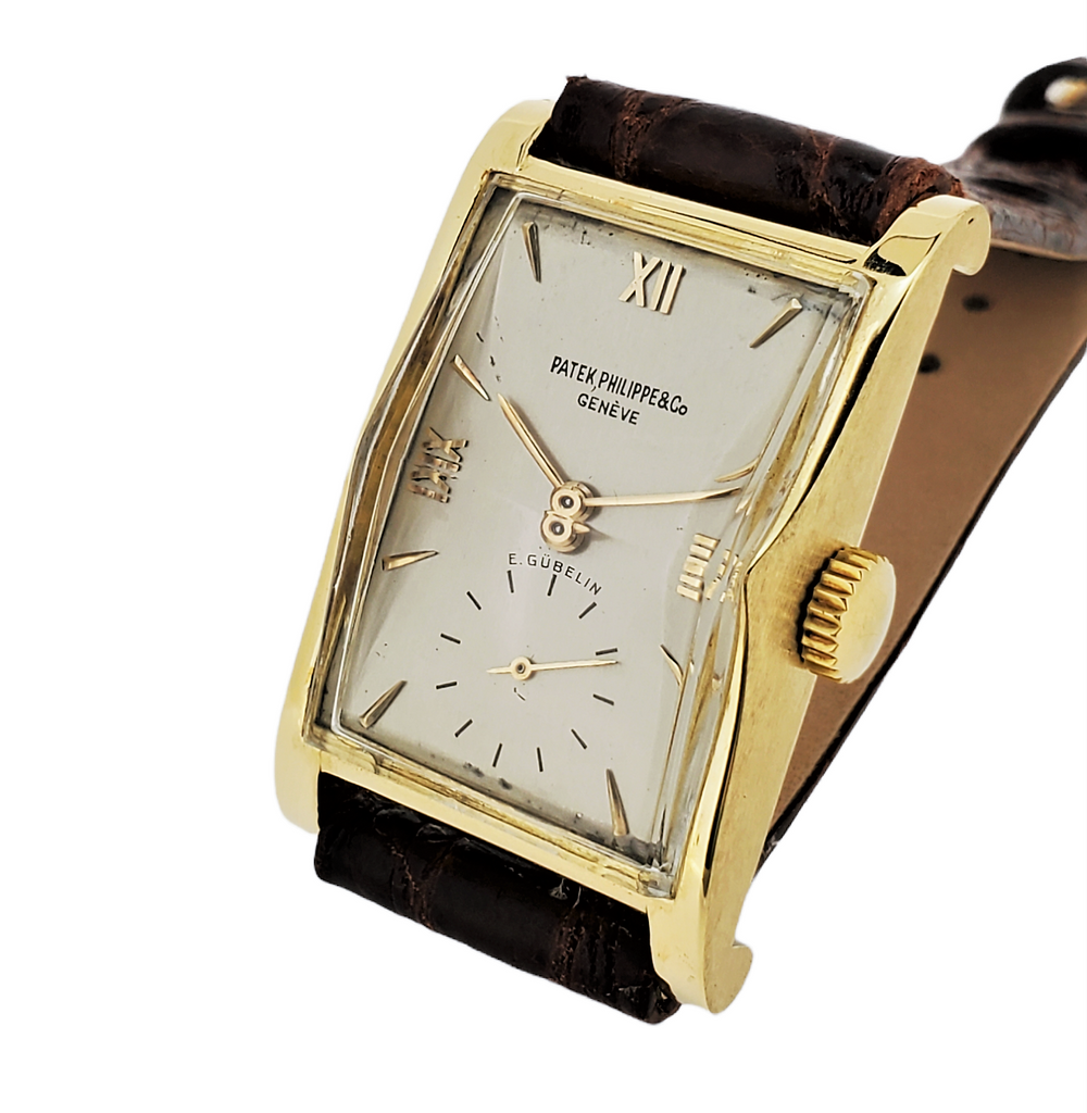 Patek Philippe 1588J; Vintage Architectural Rectangular watch, Circa 1946