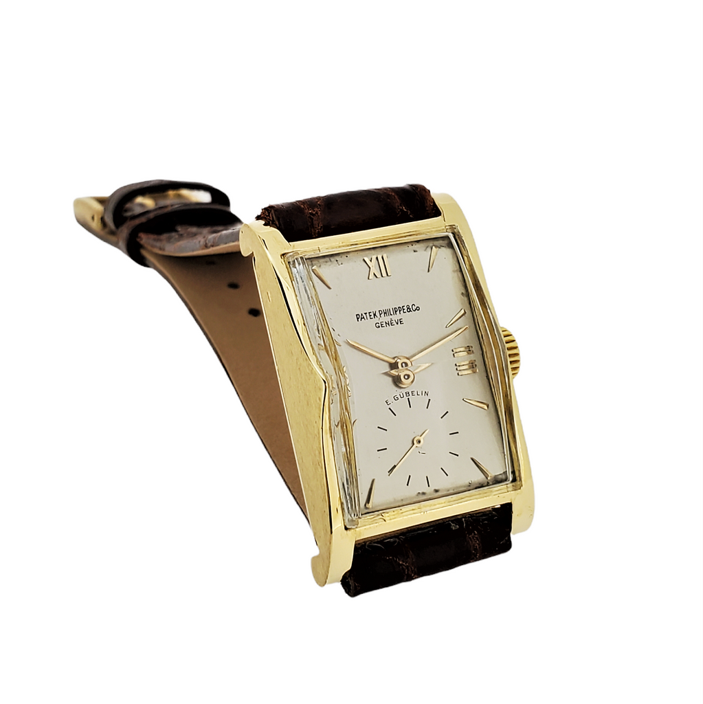 Patek Philippe 1588J; Vintage Architectural Rectangular watch, Circa 1946