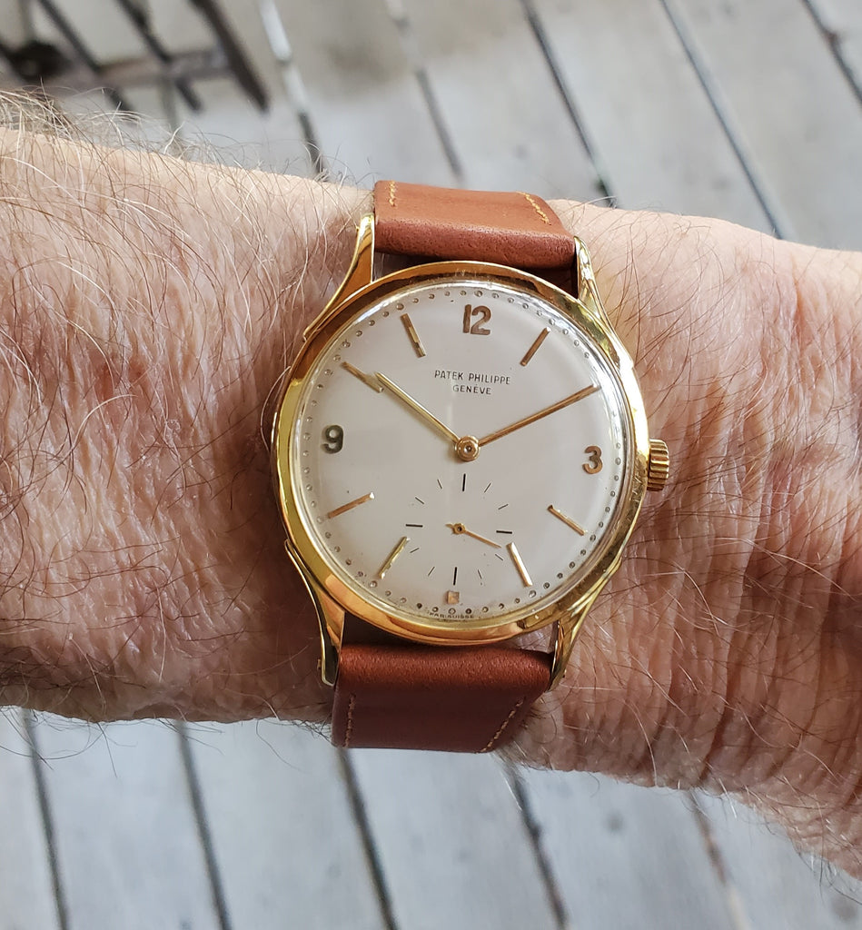 Patek Philippe 1589J Vintage 36mm Calatrava Watch Circa 1948