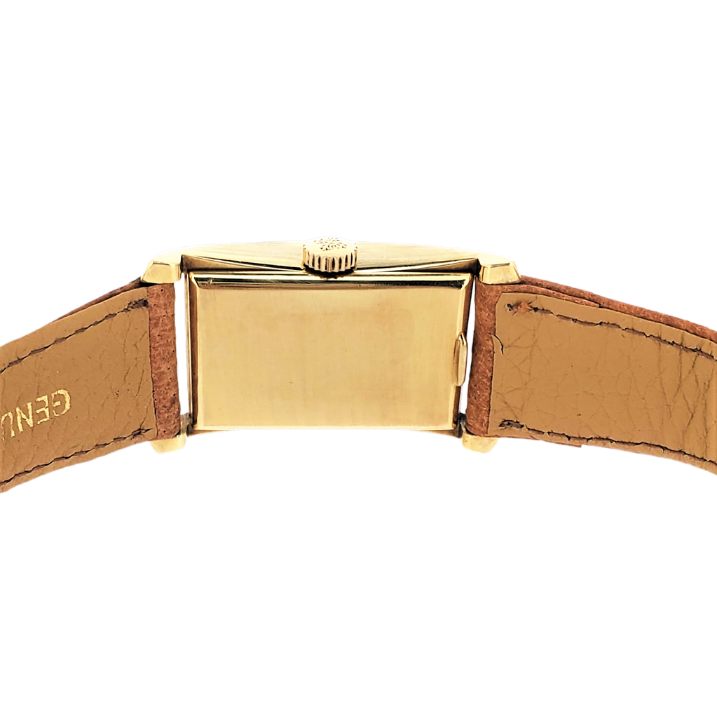 Patek Philippe 1593J Vintage Iconic Design "Hour Glass" Rectangular watch Circa 1954