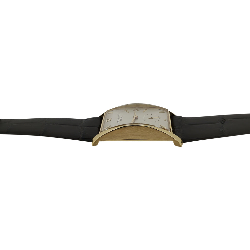 Patek Philippe 1593J Vintage Iconic Design "Hour Glass" Rectangular watch circa 1955