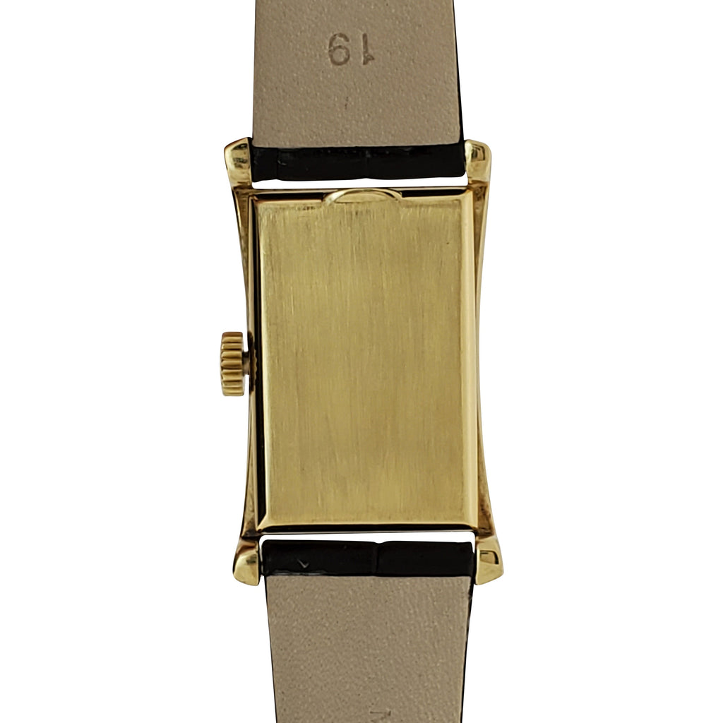 Patek Philippe 1593J Vintage Iconic Design "Hour Glass" Rectangular watch circa 1955