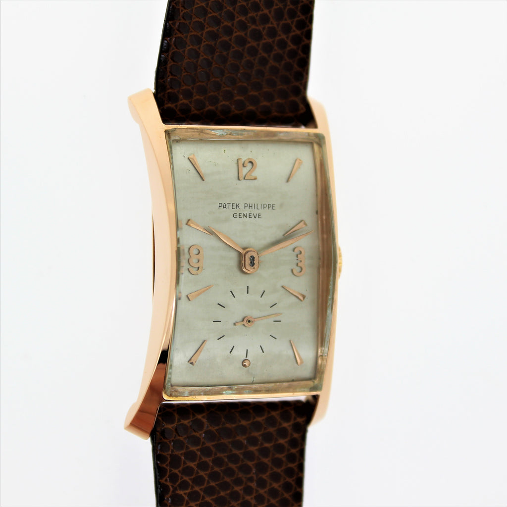 Patek Philippe 1593R "Hour Glass" in 18K Rose Gold Wristwatch, Circa 1949