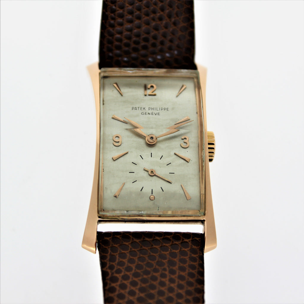 Patek Philippe 1593R "Hour Glass" in 18K Rose Gold Wristwatch, Circa 1949