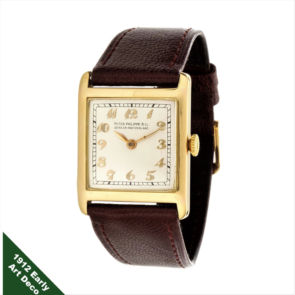 Patek Philippe Anitque Vintage Early Art Deco Watch With Breguet Dial Circa 1912