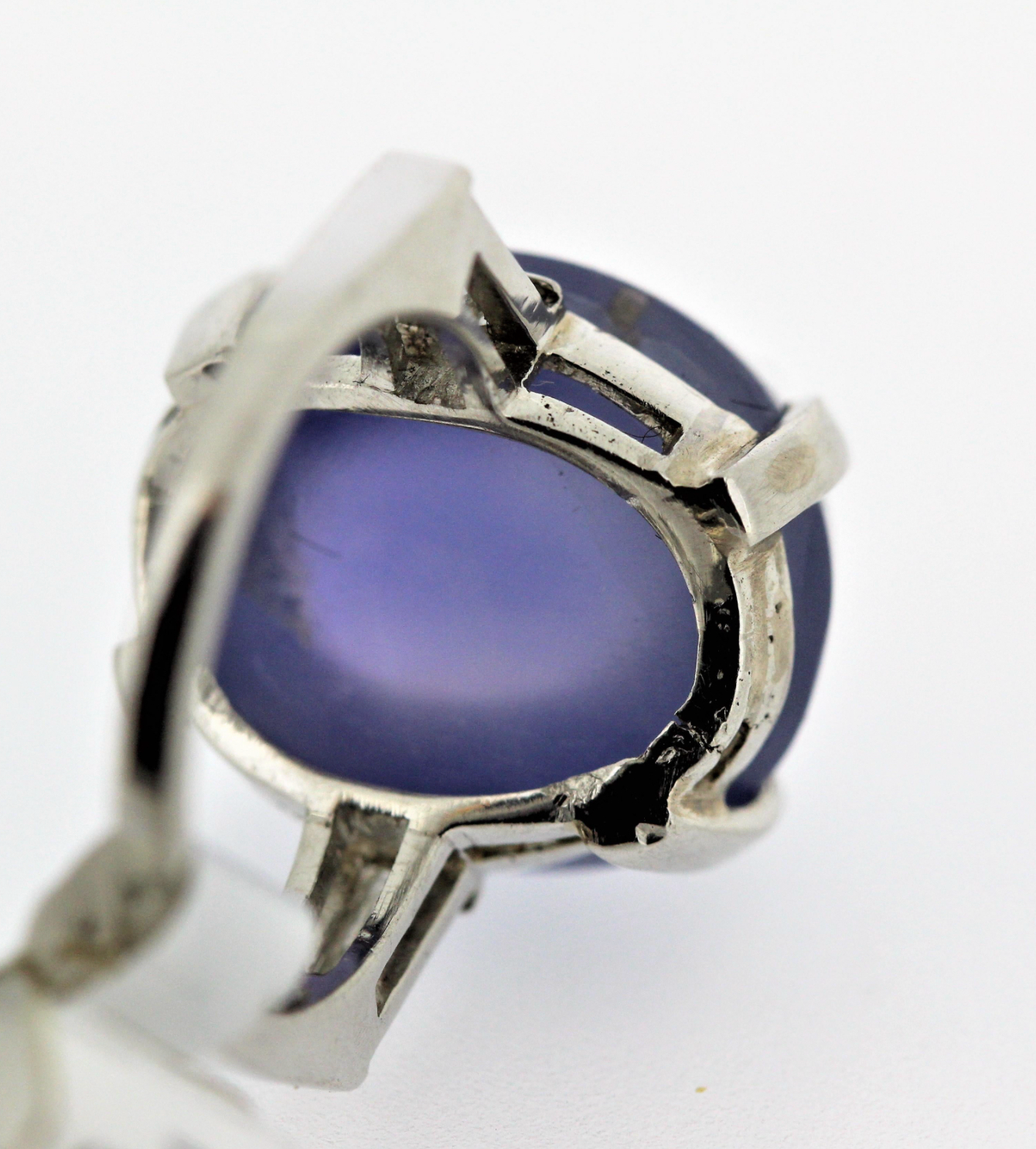 6x8mm Real Blue Star Sapphire Ring in 925 Silver Sterling | eBay
