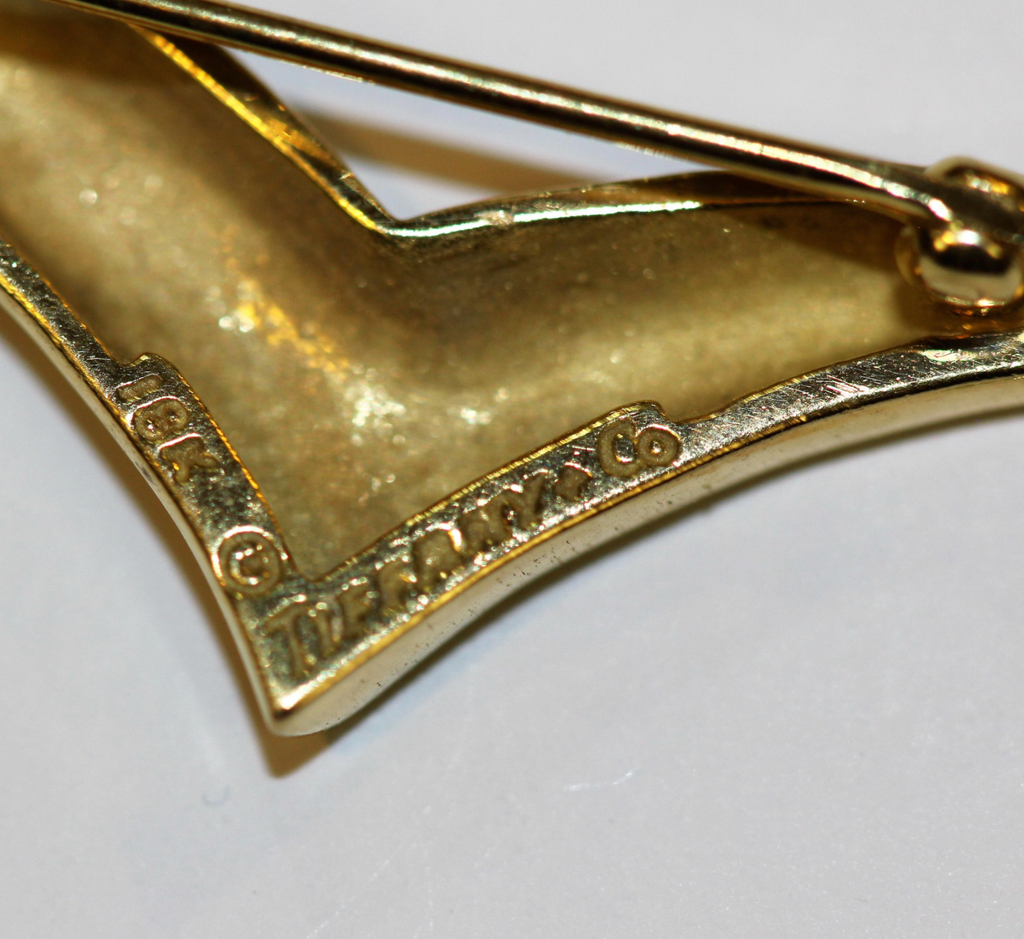 Tiffany & Co. by Paloma Picasso 18 Karat Yellow Gold Winged Pin